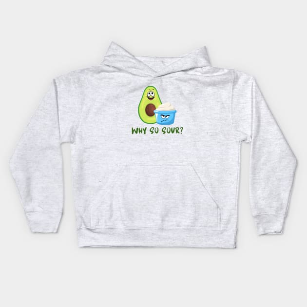 Cinco de Mayo Condiment Convo Kids Hoodie by Flint Phoenix